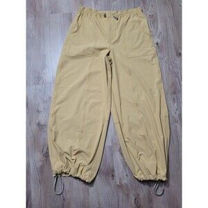 Anthropologie Beige Wide Leg Jumpsuit Pants
